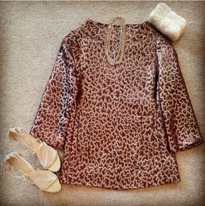 MICHAEL Michael Kors Cheetah Print Tunic